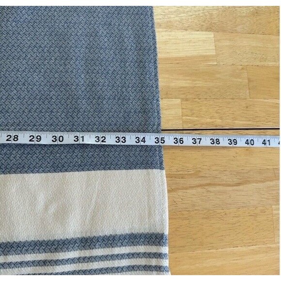 Tribe Alive Fringed Beach Cotton Poncho Kaftan Coastal One Size Swim Coverup NEW - Picture 6 of 7